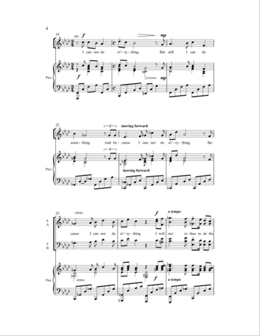 I Am Only One I Am Only One 4-Part scores gallery preview page 7