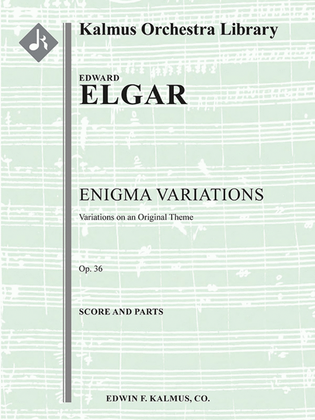 Book cover for Enigma Variations: Variations on an Original Theme, Op. 36