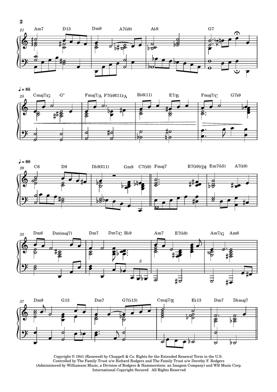 Bewitched Bewitched Piano Solo scores gallery preview page 2