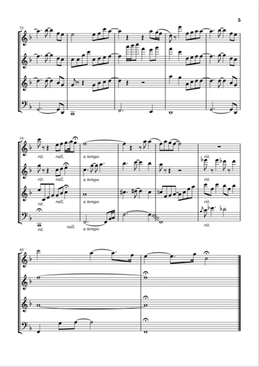 Great Is Your Mercy Woodwind Quartet scores gallery preview page 6