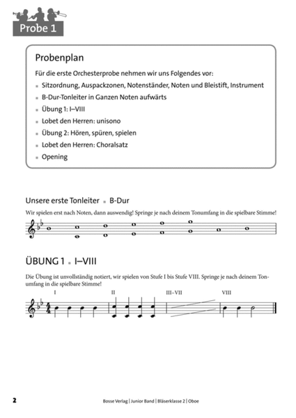 Junior Band Bläserklasse 2 für Oboe