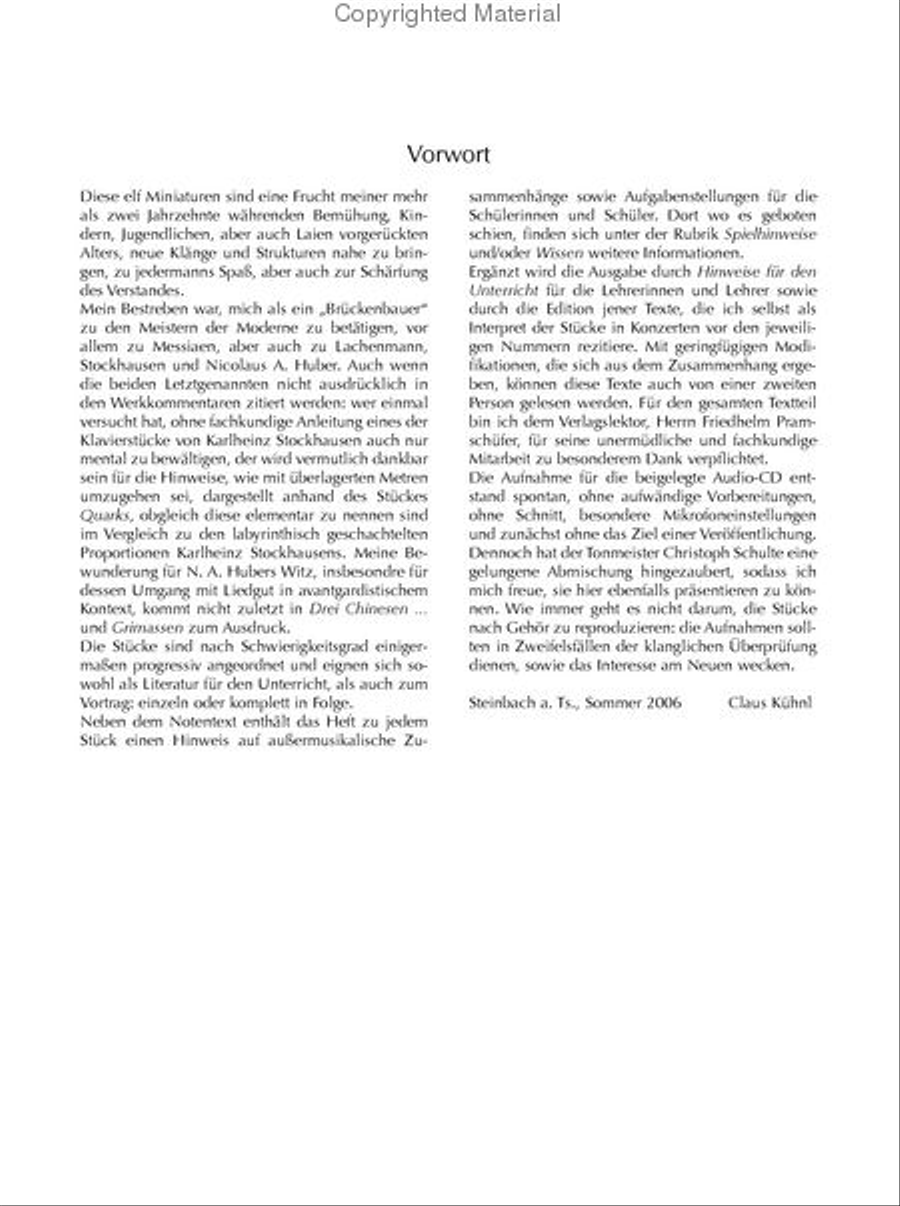 Der beleidigte Papagei Piano Solo scores gallery preview page 3