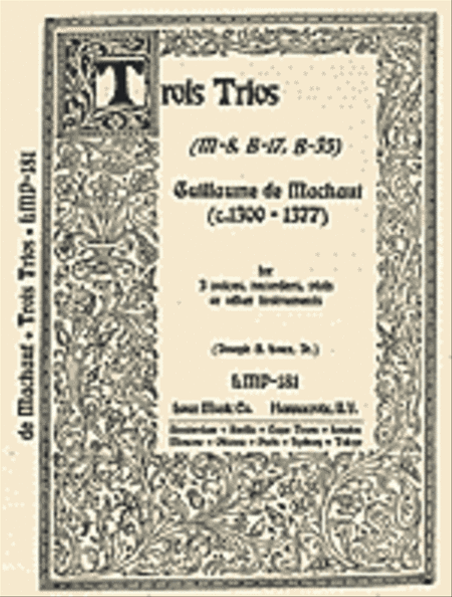 Trois Trios (M-8, B-17, B-35) Voice scores gallery preview page 1