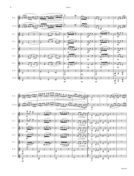Concerto for Clarinets, Third Movement -- Scherzo image number null