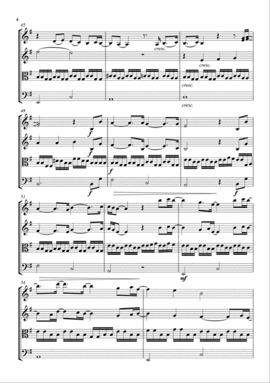 No Time To Die String Quartet scores gallery preview page 5