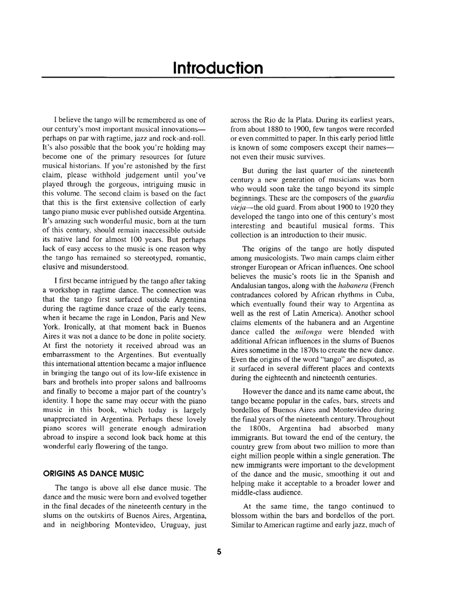 Argentinean Tangos for Keyboard Piano - Digital Sheet Music page 6