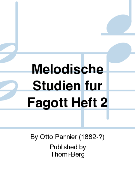 Melodische Studien fur Fagott Heft 2