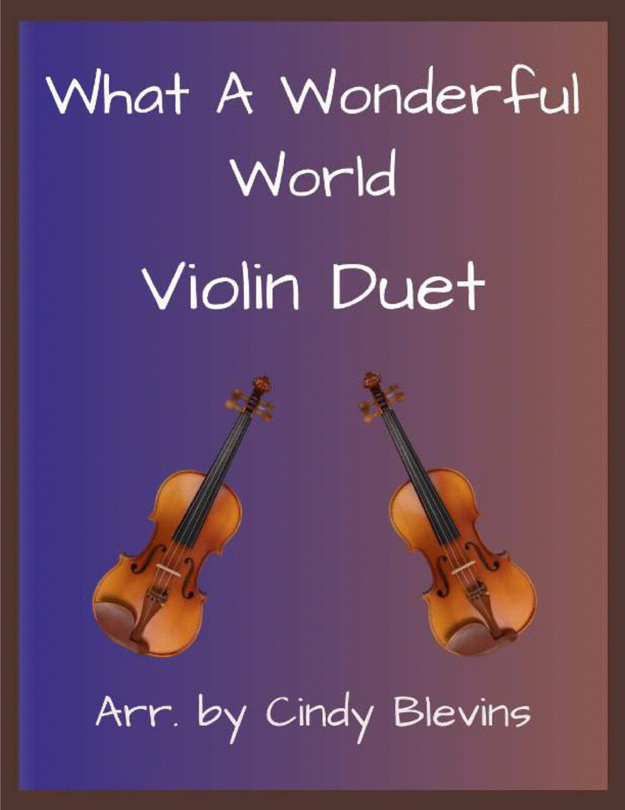 What A Wonderful World What A Wonderful World String Duet scores gallery preview page 1