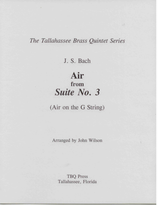 Book cover for Air from Suite No. 3 (Air on the G String)