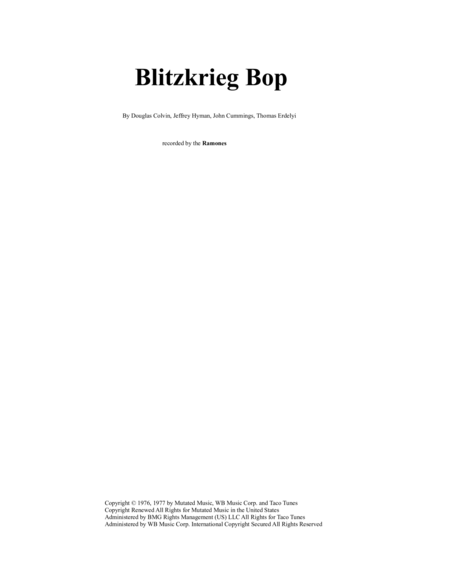 Blitzkrieg Bop image number null