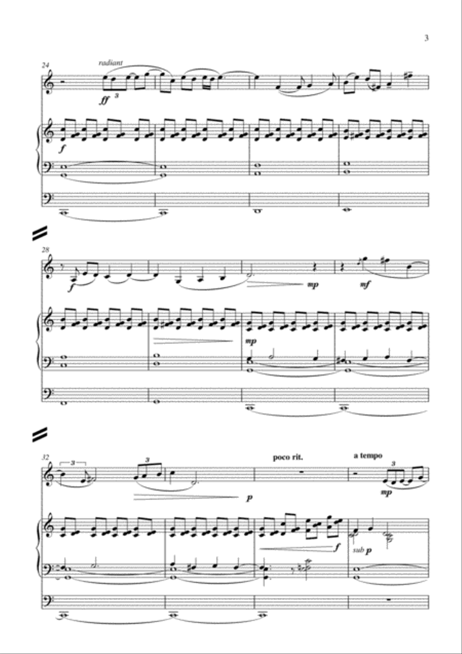 Carson P. Cooman : Prayer of St. Ambrose for alto saxophone and organ (Op. 495) Woodwind Duet scores gallery preview page 5