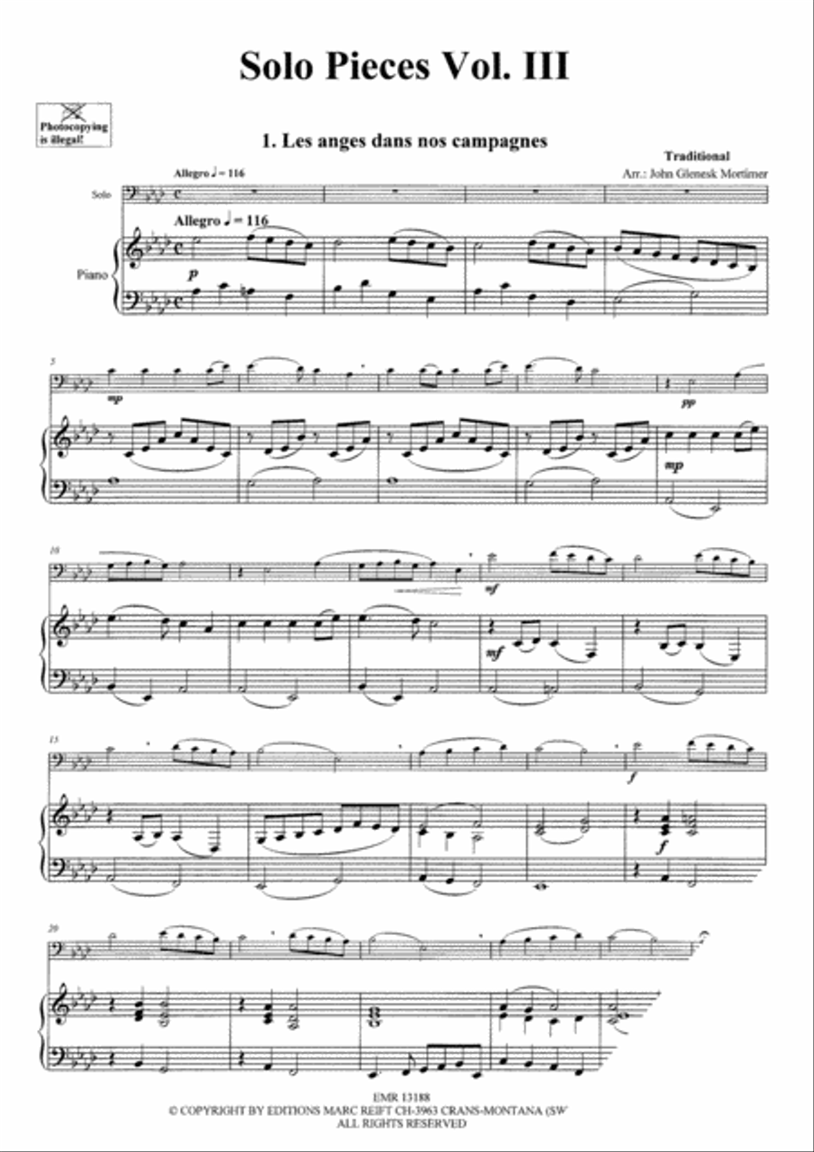 Solo Pieces Vol. 3 Bassoon Solo scores gallery preview page 4