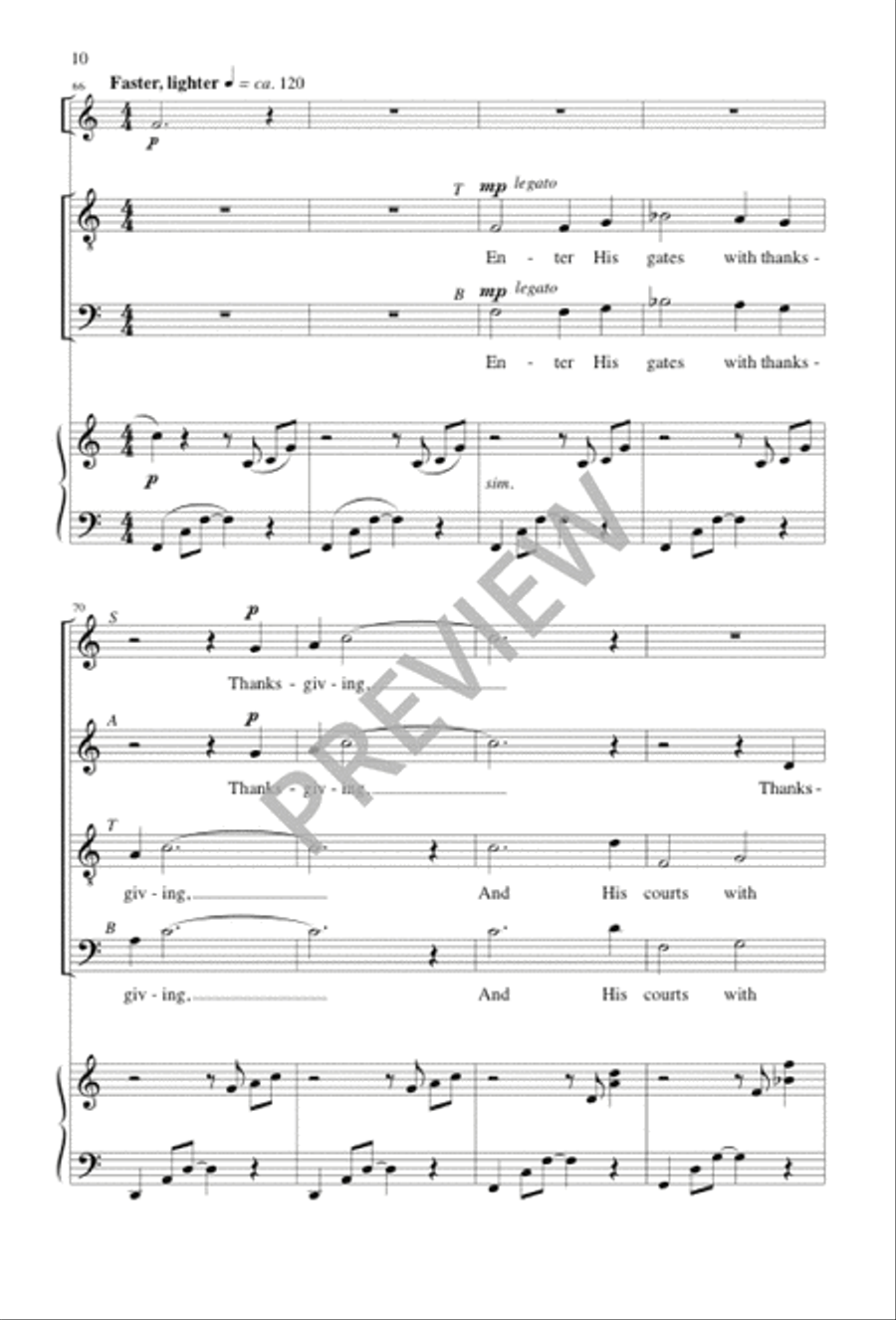 Know That the Lord Is God 4-Part scores gallery preview page 10