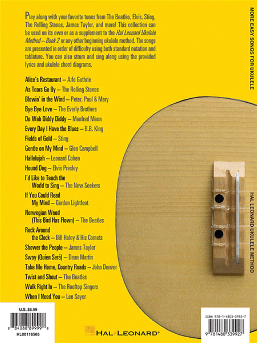 More Easy Songs for Ukulele Acoustic Guitar scores gallery preview page 2