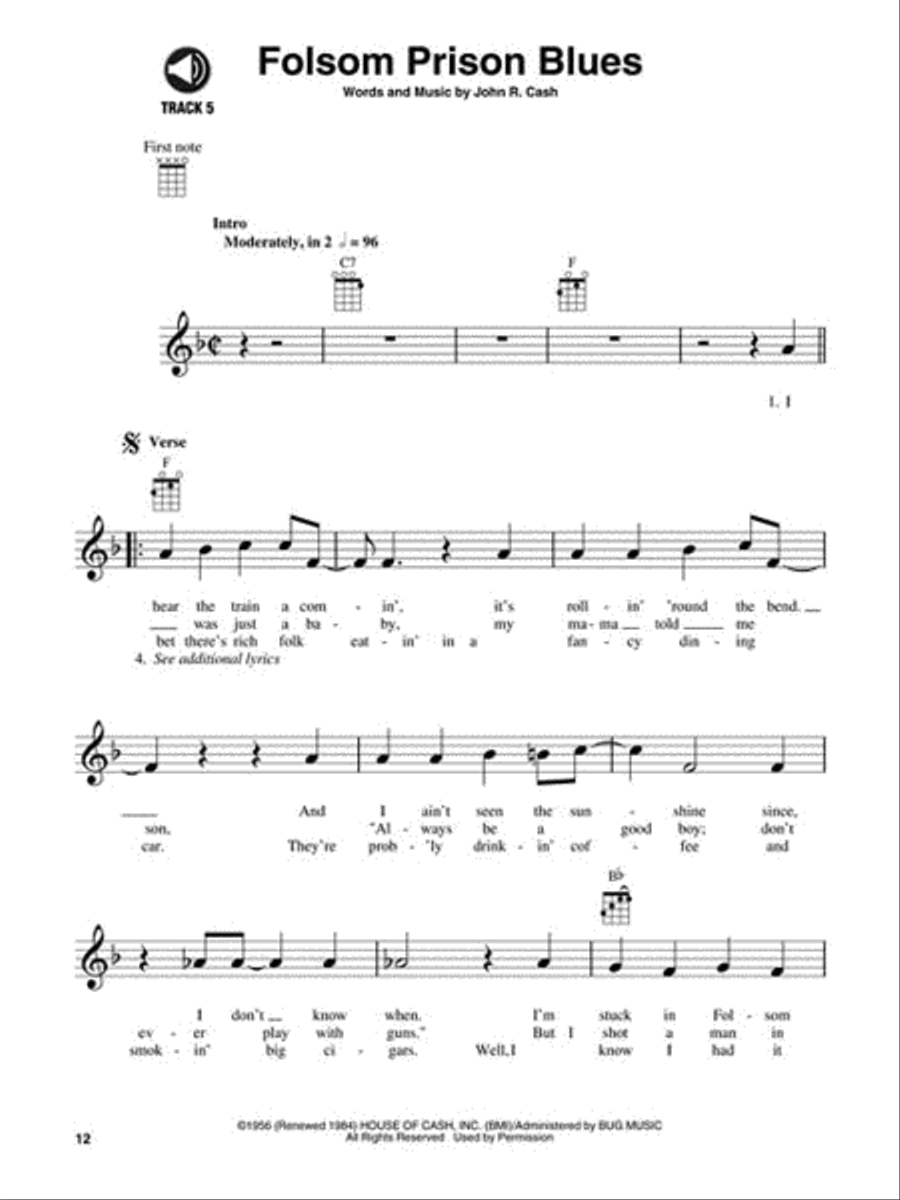 Johnny Cash Johnny Cash Ukulele scores gallery preview page 5