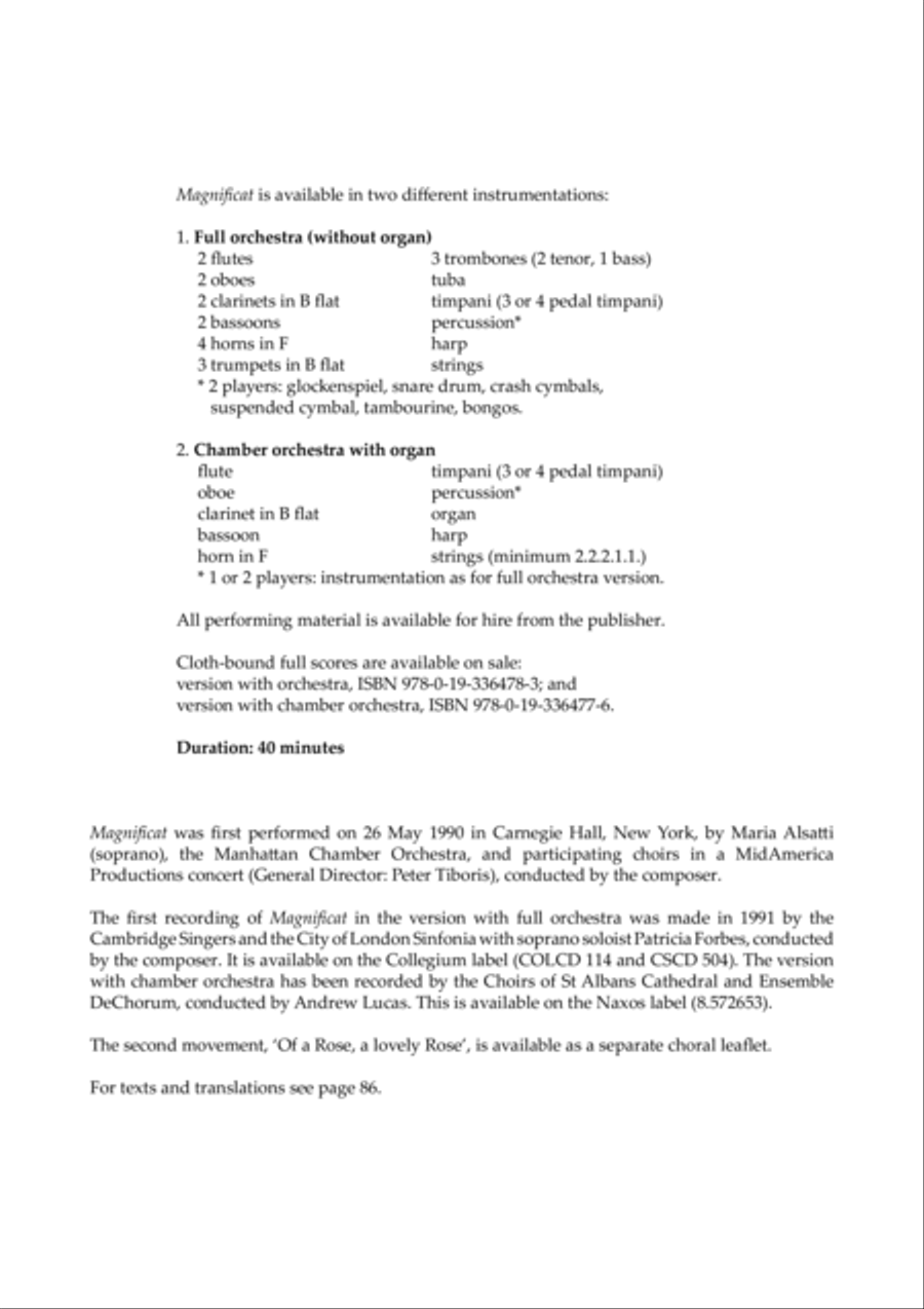 Magnificat 4-Part scores gallery preview page 2