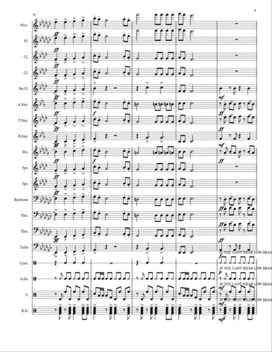 Industry Baby Marching Band scores gallery preview page 4