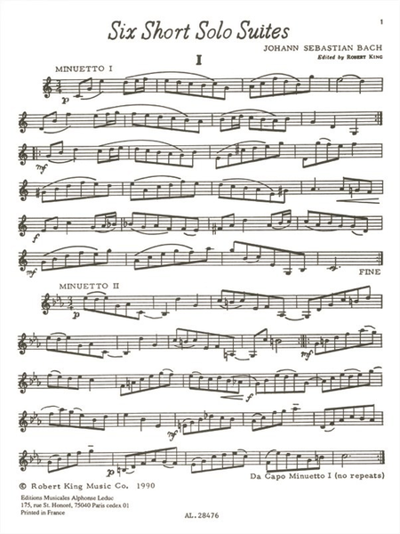 6 Short Solo Suites - Trumpet Alone (Trompette Seule)