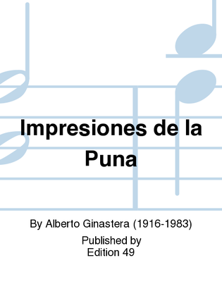 Book cover for Impresiones de la Puna