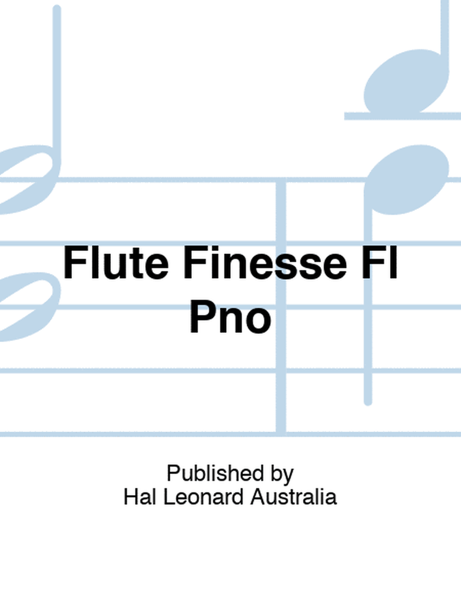 Flute Finesse Fl Pno