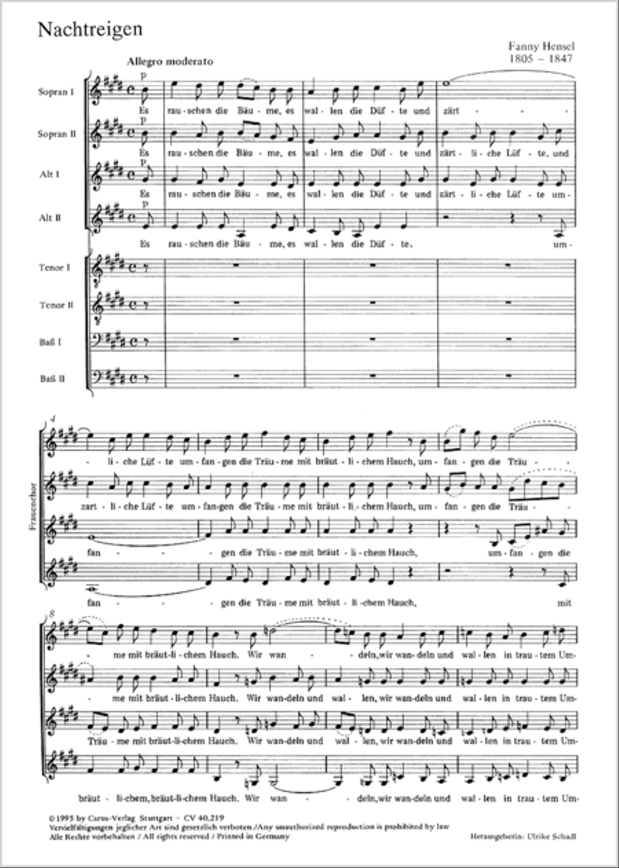 Nachtreigen 4-Part scores gallery preview page 2