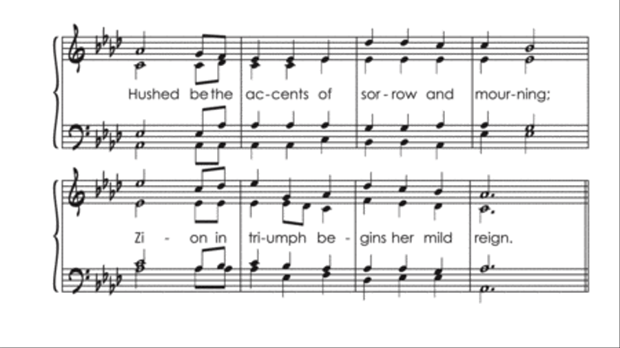 Hail to the Brightness of Zion's Glad Morning! Voice scores gallery preview page 3