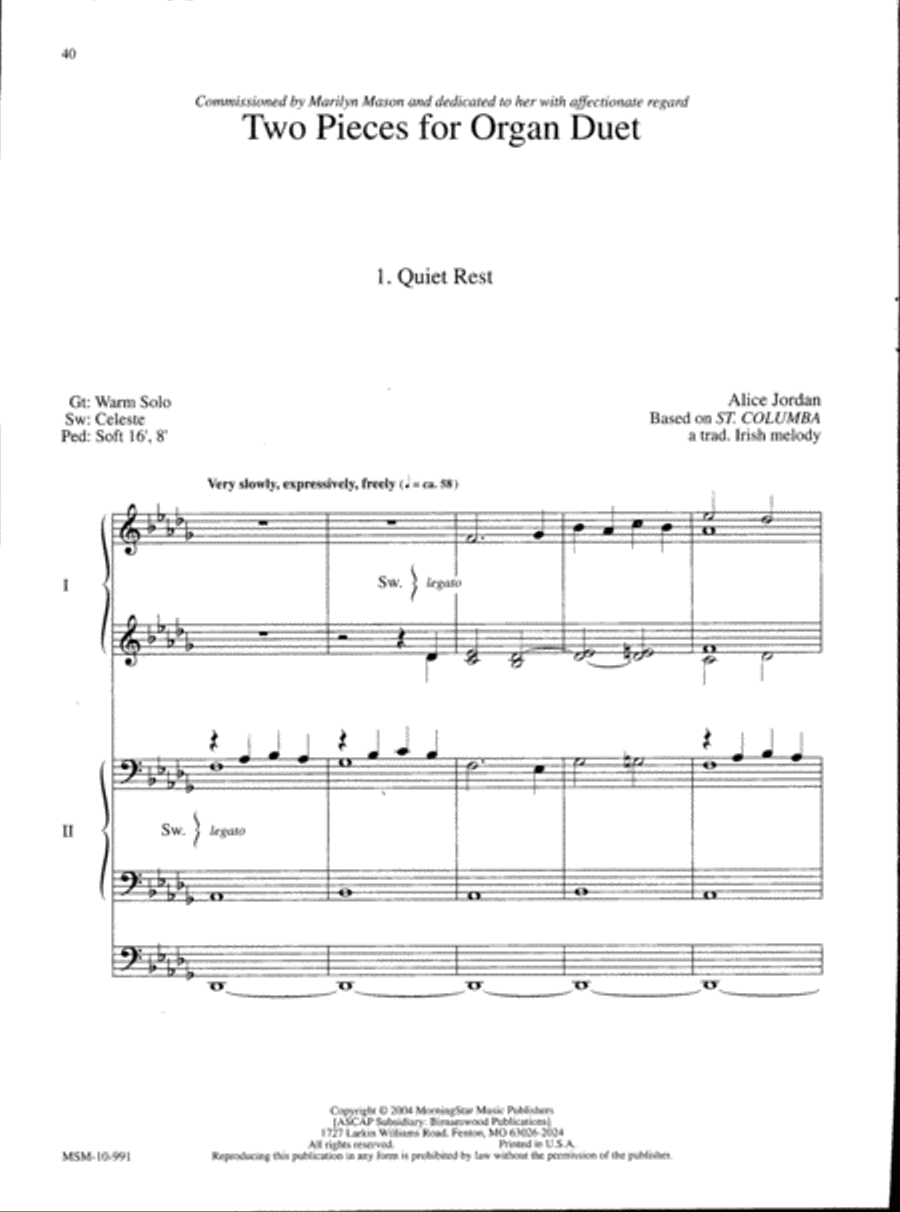 Marilyn Mason Music Library, Volume 2 Organ scores gallery preview page 13
