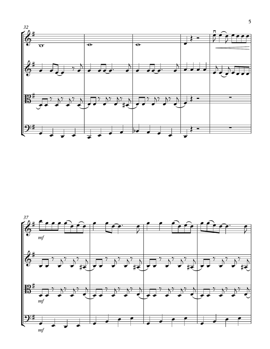 All Shook Up String Quartet scores gallery preview page 5