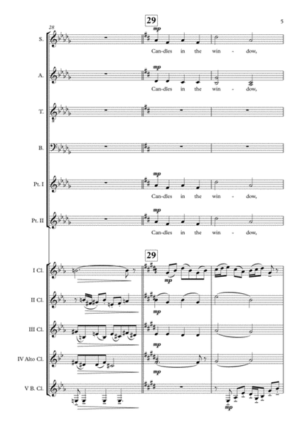 Home Alone "Somewhere In My Memory" (Leslie Bricusse & John Williams) Clarinet Choir (Optional With Choir) arr. Adrian Wagner image number null