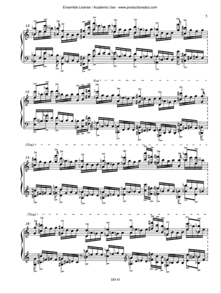 Improvisation Piano Solo scores gallery preview page 5