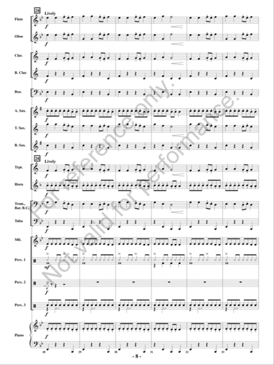 Appalachian Folk Dance Appalachian Folk Dance Concert Band scores gallery preview page 7