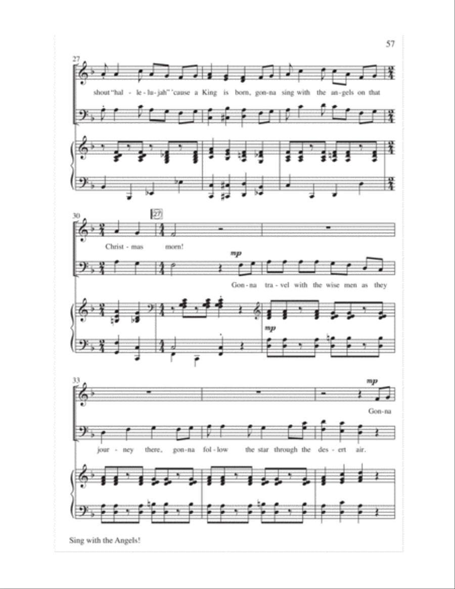 Sing with the Angels!- Score 4-Part scores gallery preview page 60