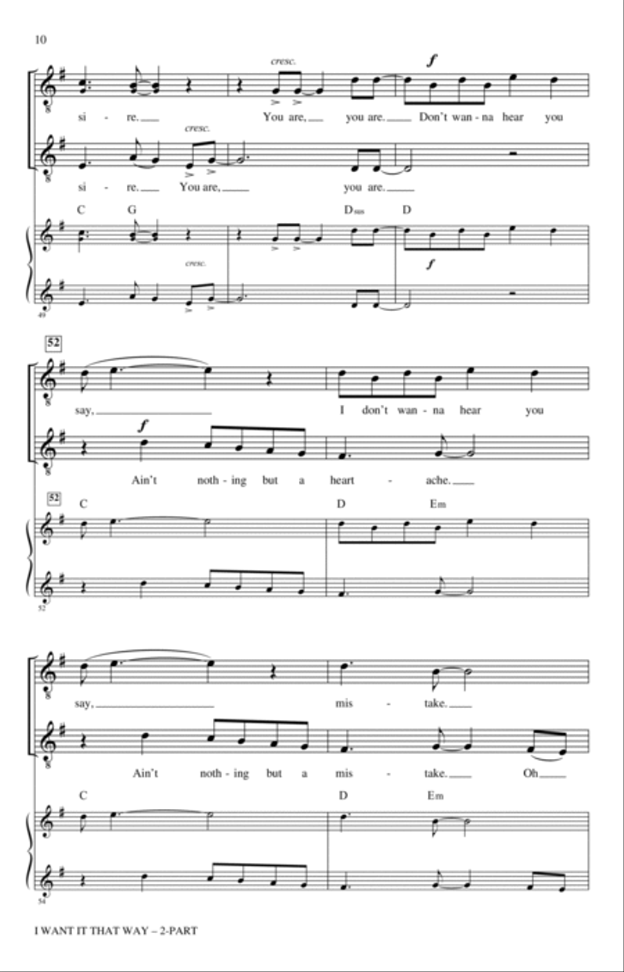 I Want It That Way (arr. Nathan Howe) A Cappella scores gallery preview page 8
