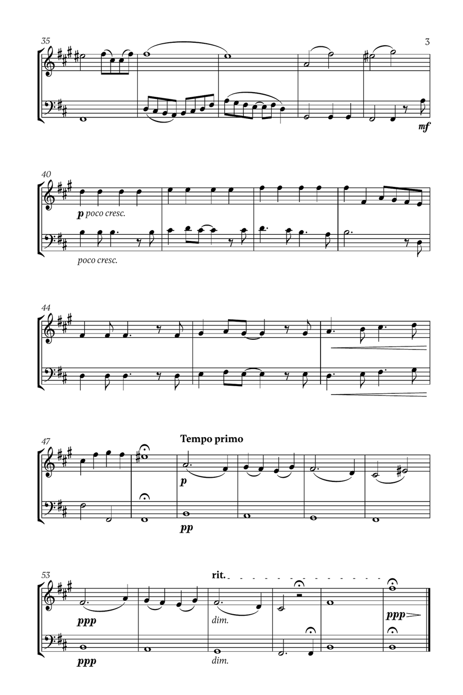 Mary, Did You Know? Mary, Did You Know? Woodwind Duet scores gallery preview page 3