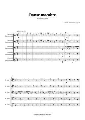 Danse Macabre by Camille Saint-Saens for Baritone Sax Quintet