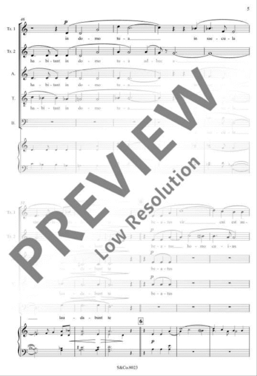Psalm 83 (84) SSATB scores gallery preview page 12
