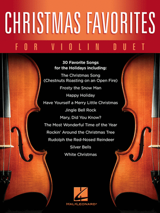 Book cover for Christmas Favorites for Violin Duet