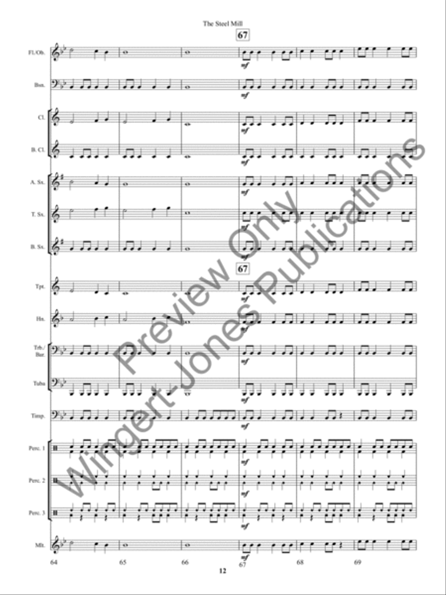 The Steel Mill The Steel Mill Concert Band scores gallery preview page 15
