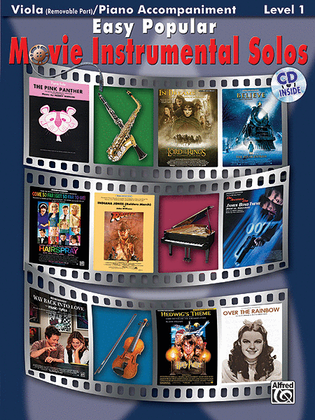 Book cover for Easy Popular Movie Instrumental Solos for Strings