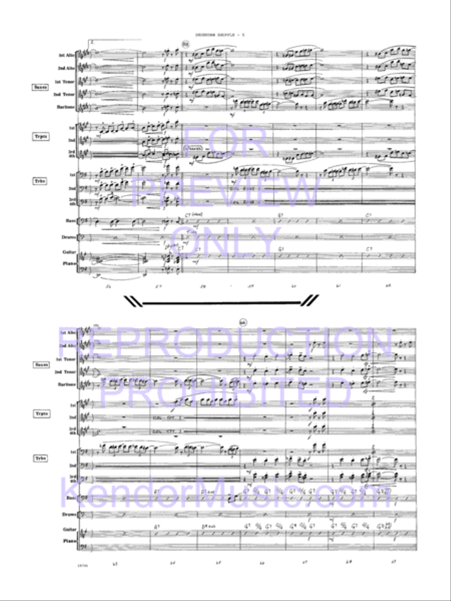 Shoehorn Shuffle Shoehorn Shuffle Jazz Ensemble scores gallery preview page 6