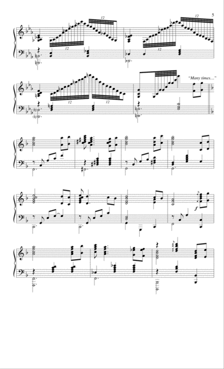 'Til the Storm Passes By Piano Solo scores gallery preview page 4