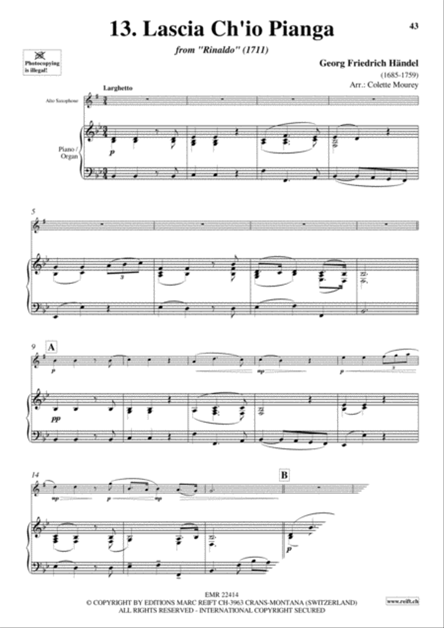 20 Greatest Arias Alto Saxophone scores gallery preview page 15