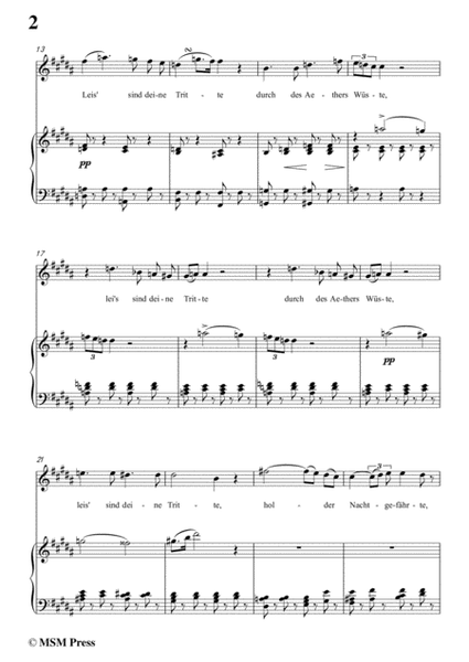 Schubert-An den Mond in einer Herbstnacht,D.614,in B Major,for Voice&Piano image number null