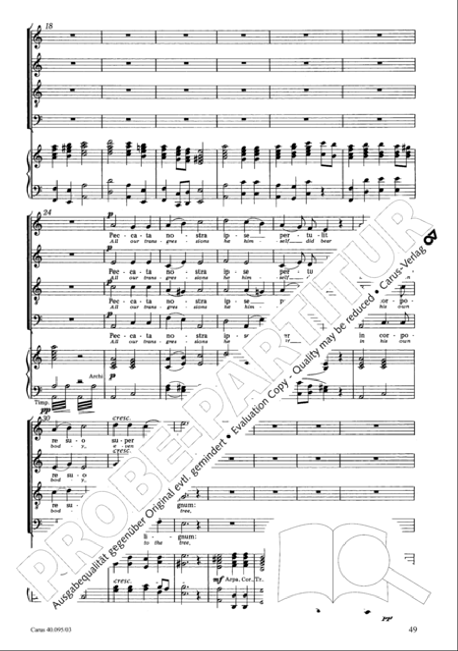 The Seven Words (Die Sieben Worte) 4-Part scores gallery preview page 50