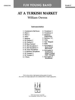 At a Turkish Market: Score