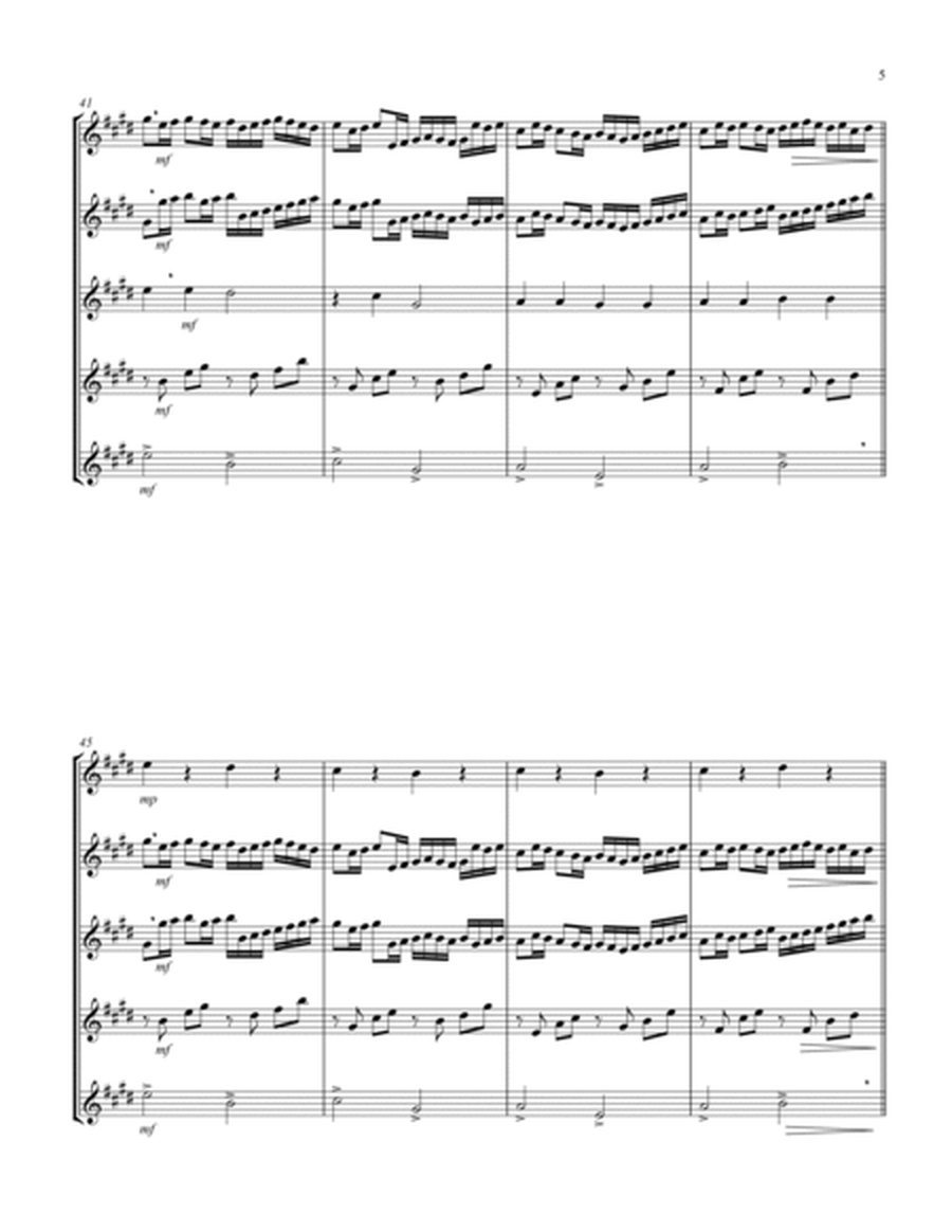 Canon in D (Pachelbel) (D) (Tenor Saxophone Quintet) image number null