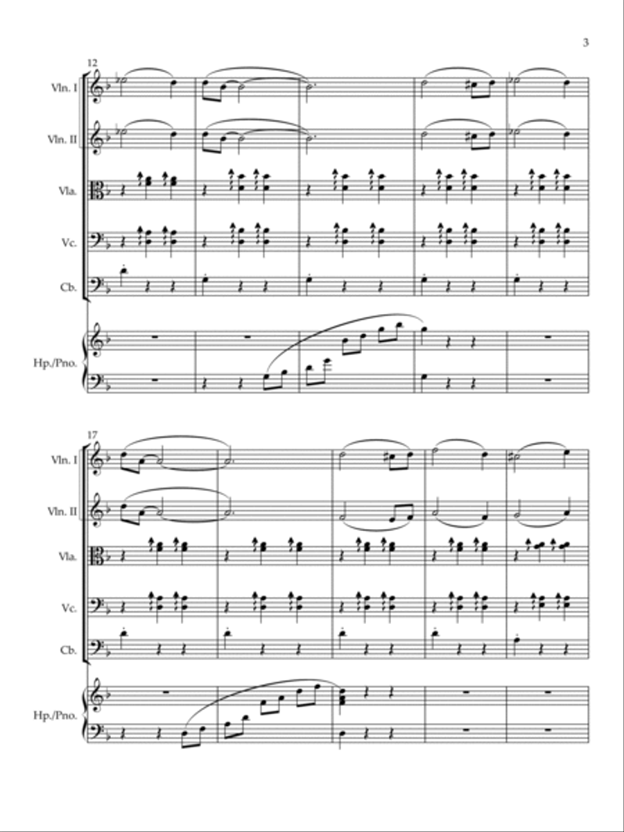 The Godfather Waltz String Quintet scores gallery preview page 3