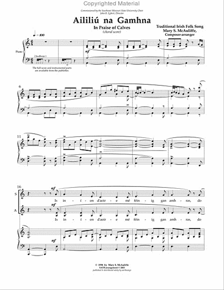 aililiu (octavo) aililiu (octavo) 4-Part scores gallery preview page 2