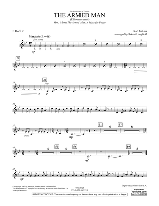 The Armed Man (from A Mass for Peace) (arr. Robert Longfield) - F Horn 2