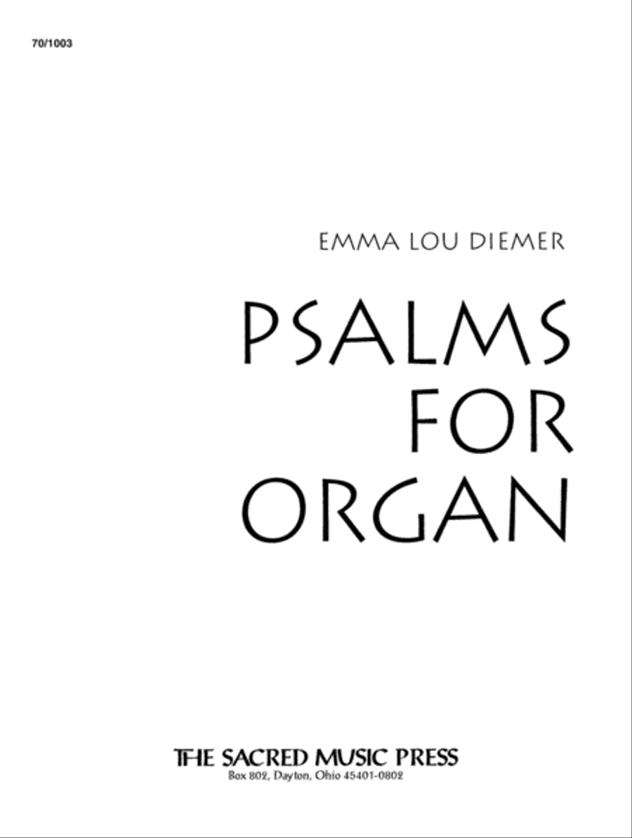 Psalms for Organ Organ Solo scores gallery preview page 3
